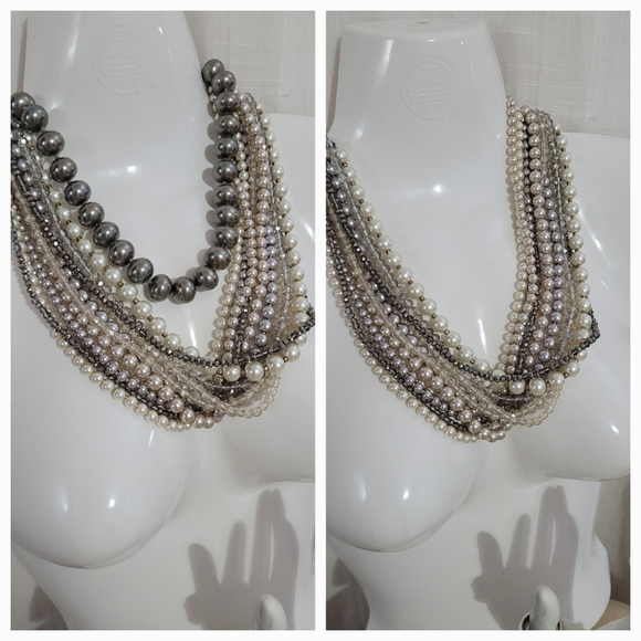 Multi-Strand Pearl Necklace - Picture 4 of 8